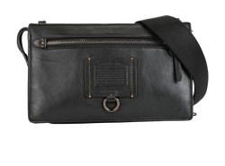 Messenger Bag, Leather, Black, MII, S, 2*
